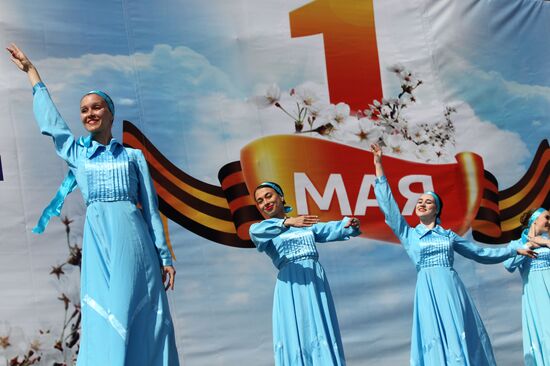 May Day marches in Russia