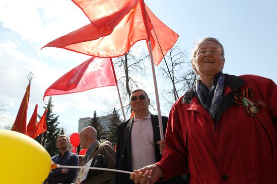 May Day marches in Russia