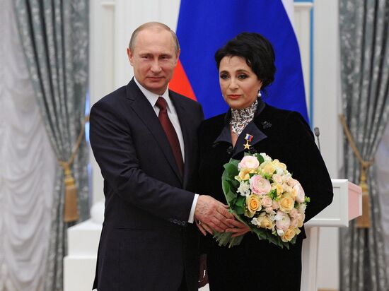 President Vladimir Putin presents Hero of Labor medals