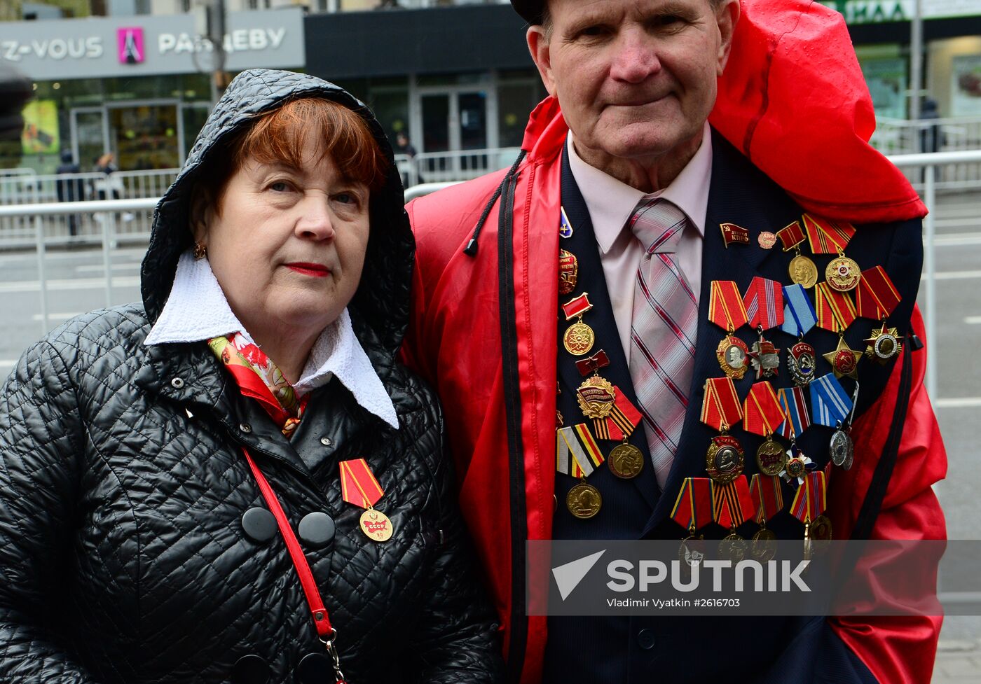 Communist march and rally in Moscow