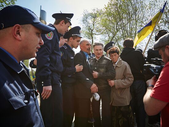 May Day rallies in Ukraine