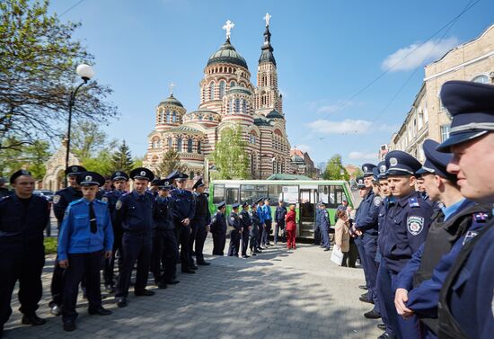 May Day rallies in Ukraine