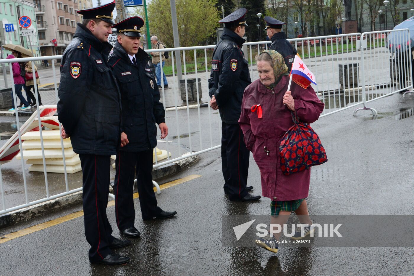 Communist march and rally in Moscow