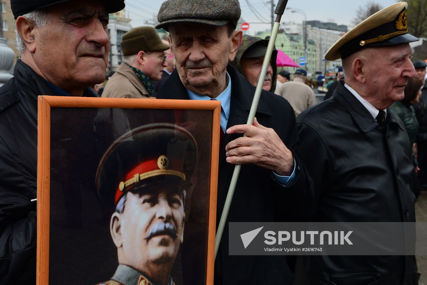 Communist march and rally in Moscow