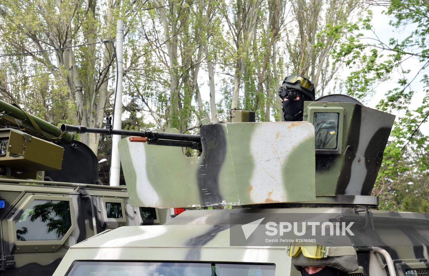 Military equipment inspection on Kulikovo Polye, Odessa