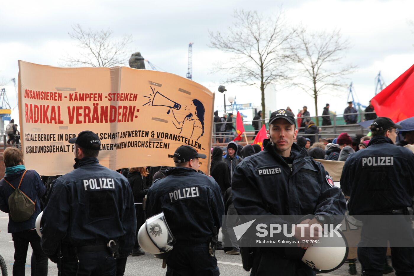 May Day demonstration in Hamburg