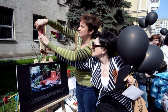 Rallies held across Russia to commemorate those killed in Odessa on May 2, 2014