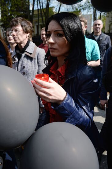 Rally held to commemorate those killed in Odessa on May 2, 2014