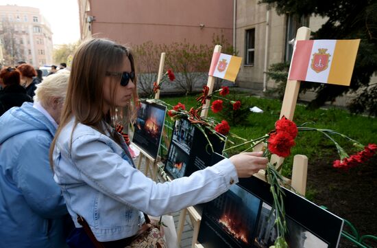 Rally held to commemorate those killed in Odessa on May 2, 2014