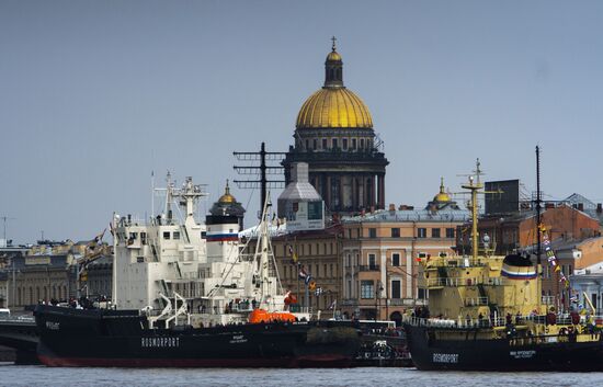 Festival of Ice Breakers in St. Petersburg
