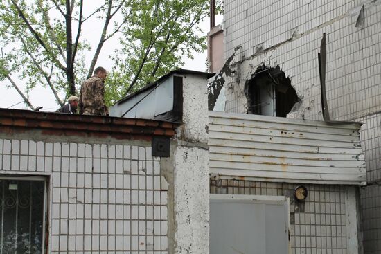 Donetsk after shelling