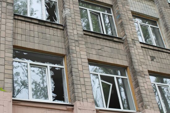 Donetsk after shelling