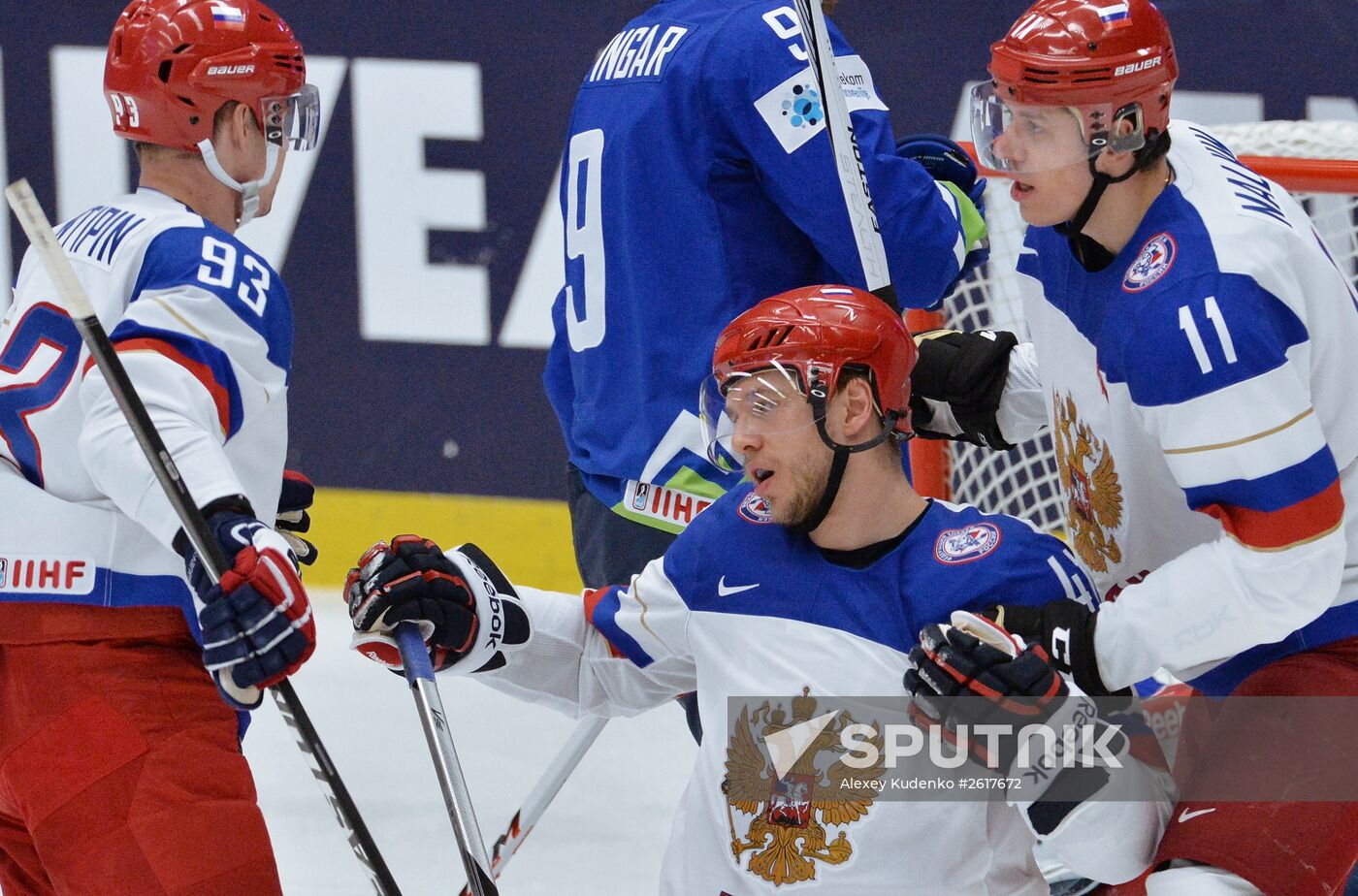 Ice Hockey World Championship 2015. Russia vs Slovenia