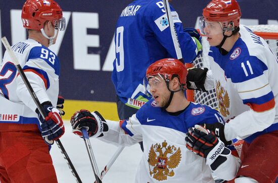 Ice Hockey World Championship 2015. Russia vs Slovenia