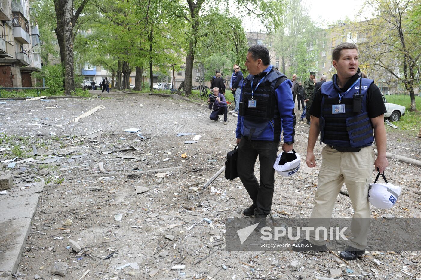 Donetsk after shelling