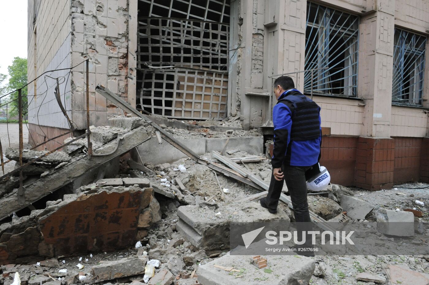 Donetsk after shelling