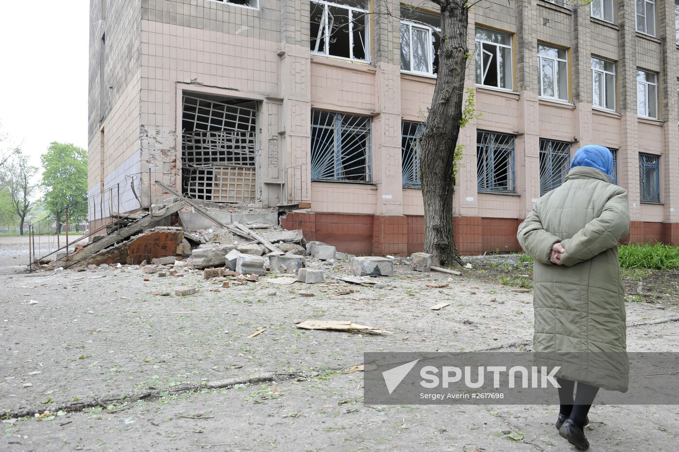 Donetsk after shelling