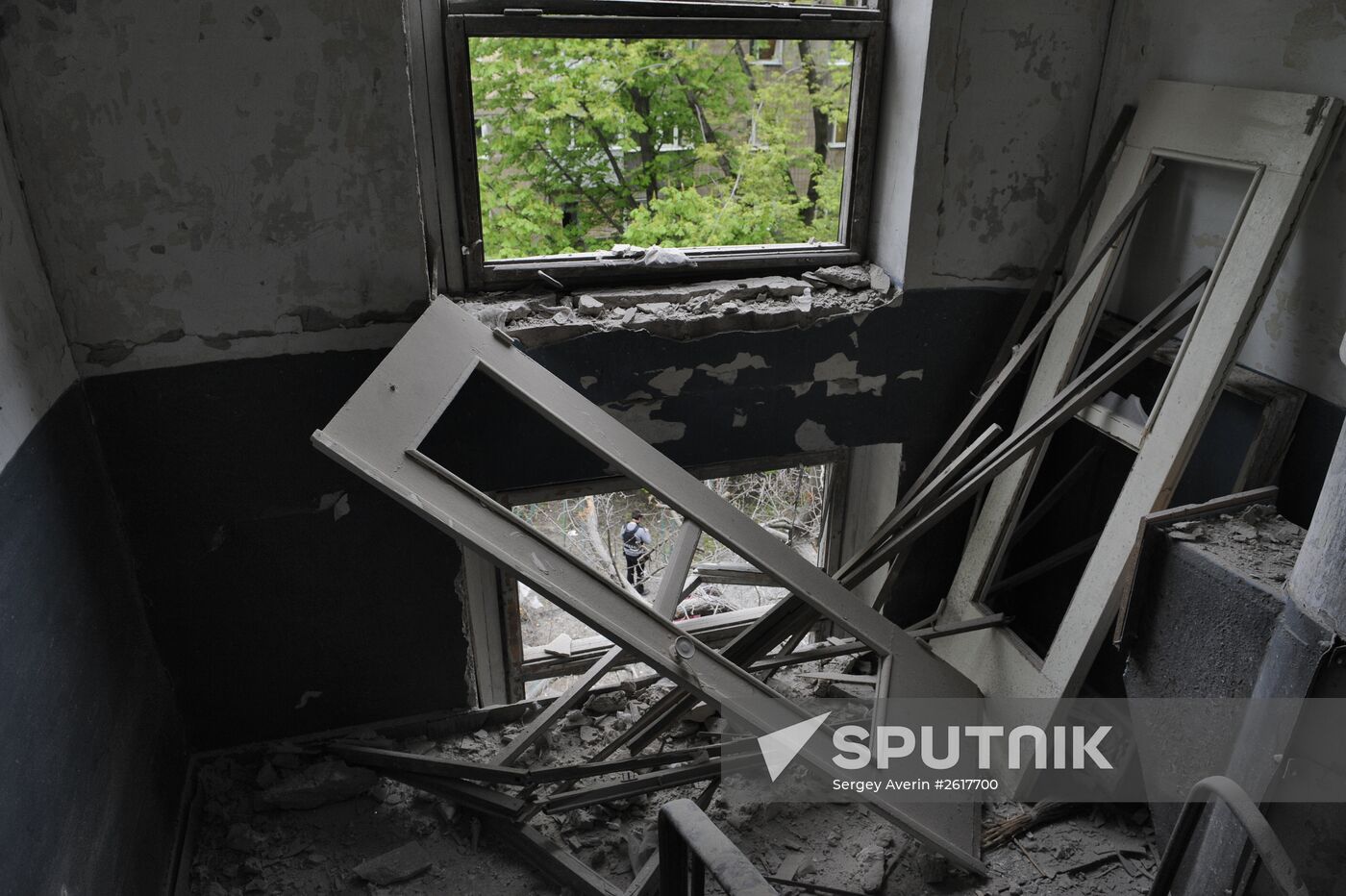 Donetsk after shelling