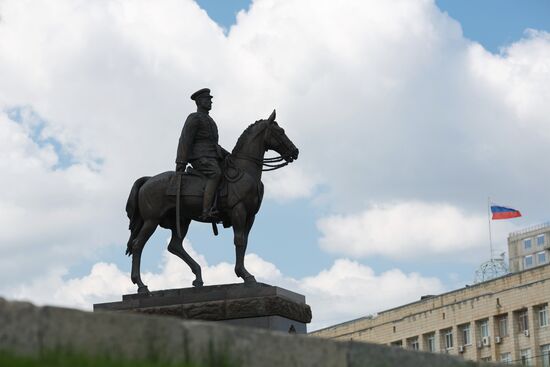Monument to Marshal Rokossovsky in Volgograd