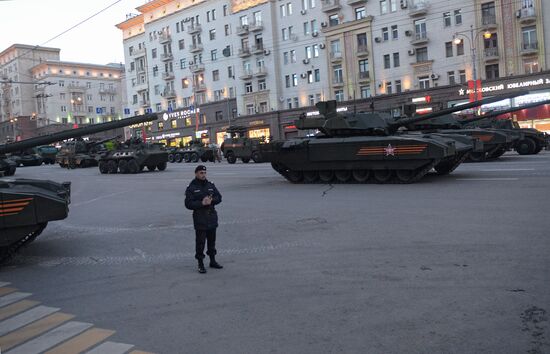 Rehearsal of military parade in Moscow marking 70th anniversary of victory in Great Patriotic War