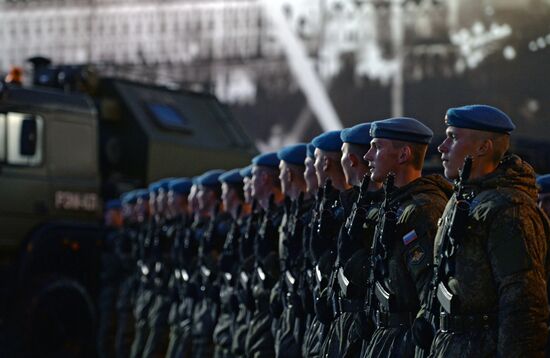 Rehearsal of military parade in Moscow marking 70th anniversary of victory in Great Patriotic War