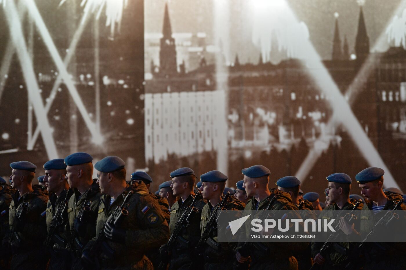 Rehearsal of military parade in Moscow marking 70th anniversary of victory in Great Patriotic War