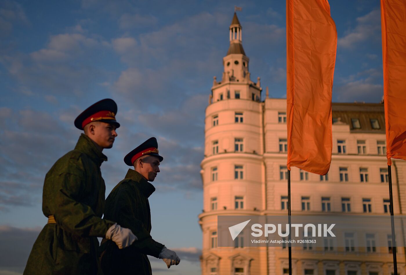 Rehearsal of military parade in Moscow marking 70th anniversary of victory in Great Patriotic War