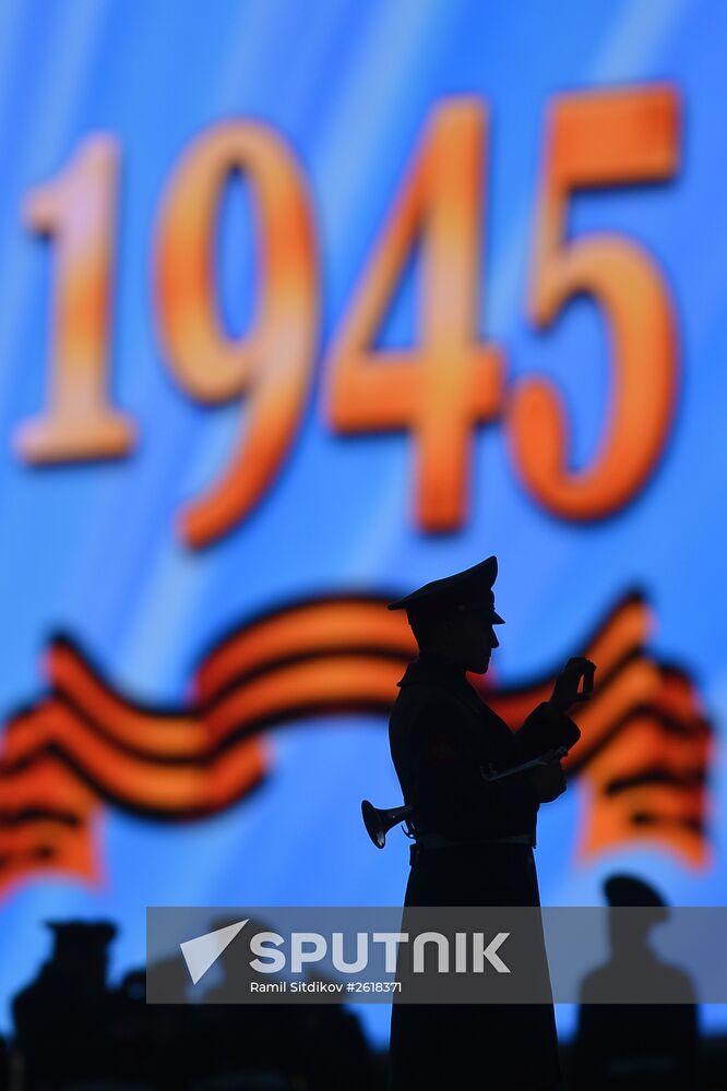 Rehearsal of military parade in Moscow marking 70th anniversary of victory in Great Patriotic War