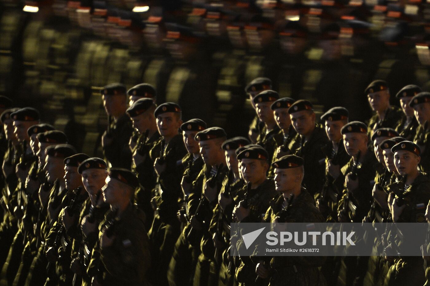 Rehearsal of military parade in Moscow marking 70th anniversary of victory in Great Patriotic War