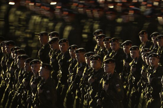 Rehearsal of military parade in Moscow marking 70th anniversary of victory in Great Patriotic War