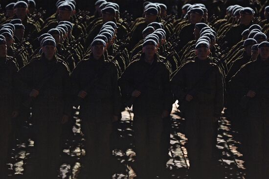 Rehearsal of military parade in Moscow marking 70th anniversary of victory in Great Patriotic War