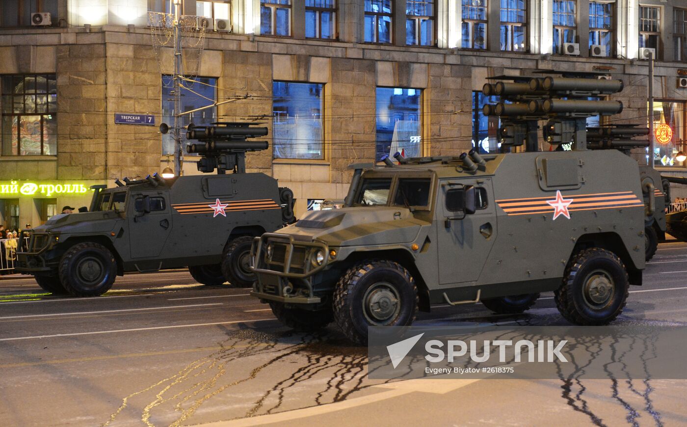Minsk. Rehearsal for parade marking 70th anniversary of victory in the Great Patriotic War