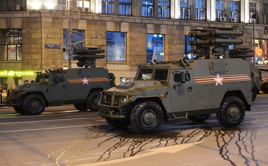 Minsk. Rehearsal for parade marking 70th anniversary of victory in the Great Patriotic War