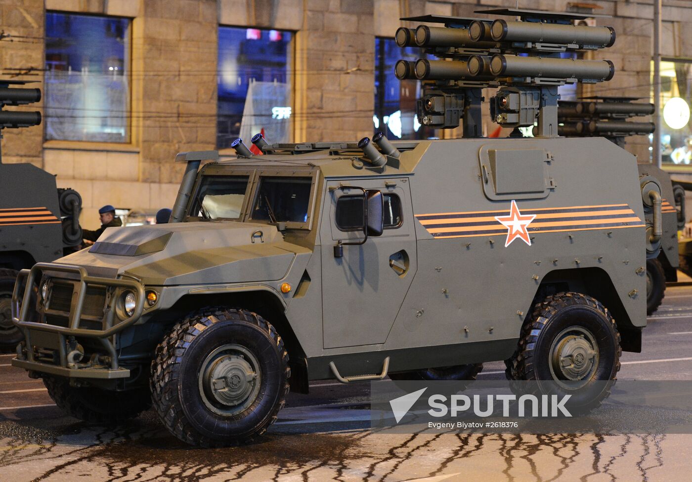 Minsk. Rehearsal for parade marking 70th anniversary of victory in the Great Patriotic War