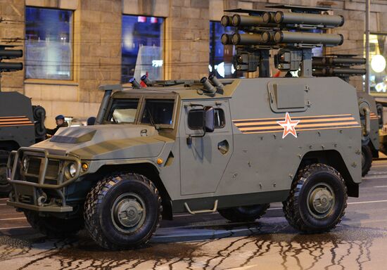 Minsk. Rehearsal for parade marking 70th anniversary of victory in the Great Patriotic War