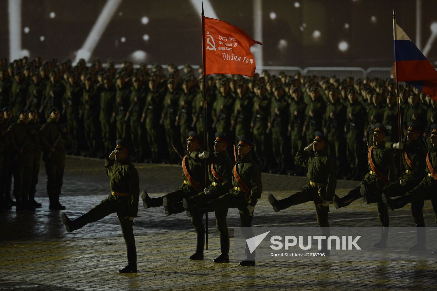 Rehearsal of military parade marking 70th anniversary of victory in Great Patriotic War