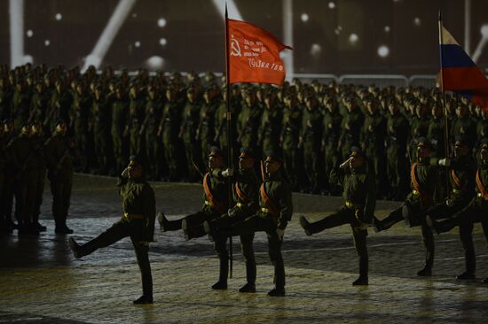 Rehearsal of military parade marking 70th anniversary of victory in Great Patriotic War