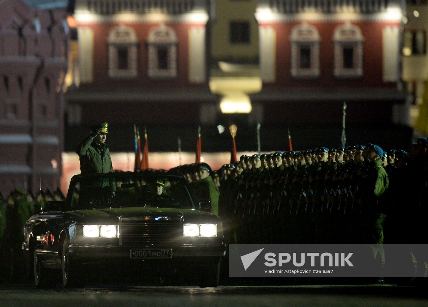 Rehearsal of military parade marking 70th anniversary of victory in Great Patriotic War