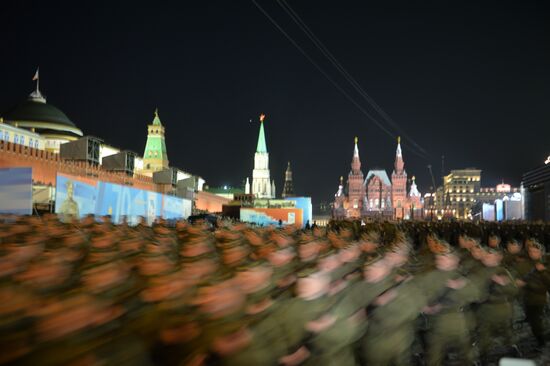 Moscow. Rehearsal for parade marking 70th anniversary of victory in the Great Patriotic War