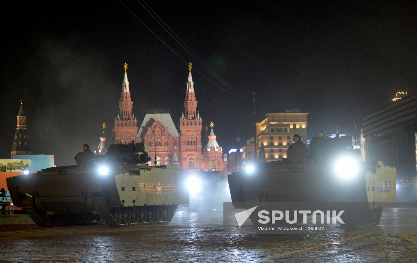 Rehearsal of military parade in Moscow to mark 70th anniversary of victory in Great Patriotic War