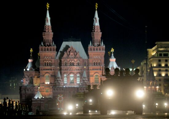 Rehearsal of military parade in Moscow to mark 70th anniversary of victory in Great Patriotic War