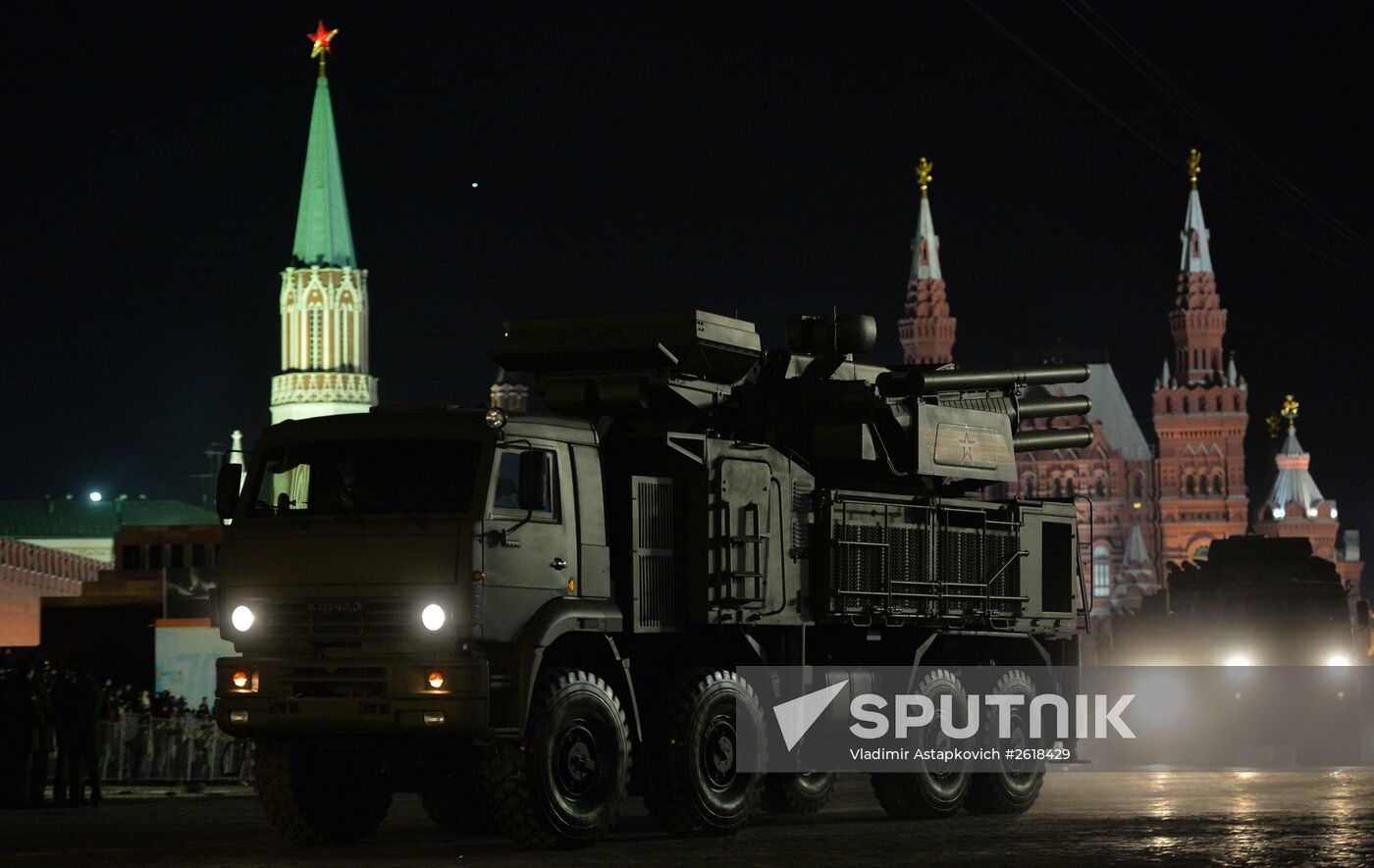 Rehearsal of military parade in Moscow to mark 70th anniversary of victory in Great Patriotic War