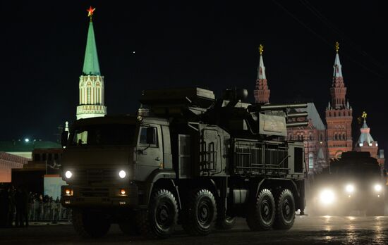 Rehearsal of military parade in Moscow to mark 70th anniversary of victory in Great Patriotic War