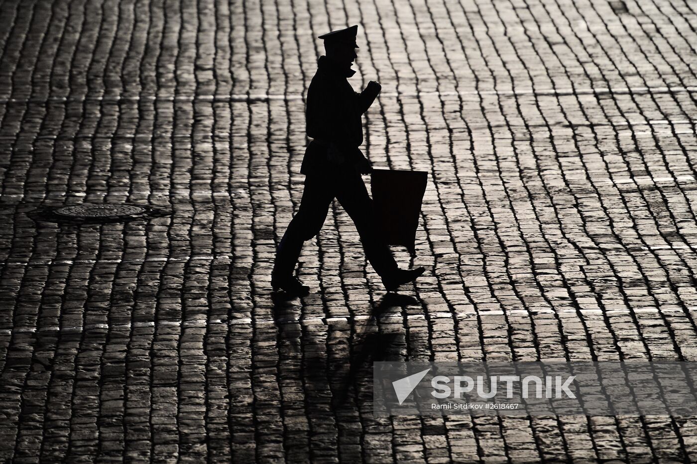 Moscow. Rehearsal for parade marking 70th anniversary of victory in the Great Patriotic War