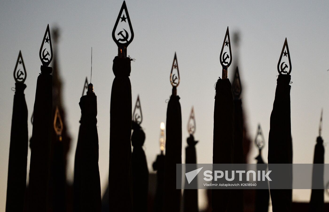 Minsk. Rehearsal for parade marking 70th anniversary of victory in the Great Patriotic War