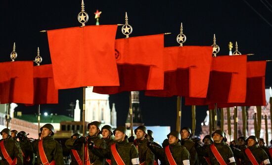 Moscow. Rehearsal for parade marking 70th anniversary of victory in the Great Patriotic War