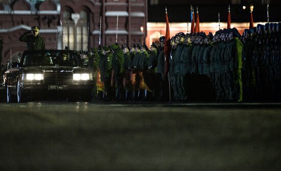 Moscow. Rehearsal for parade marking 70th anniversary of victory in the Great Patriotic War