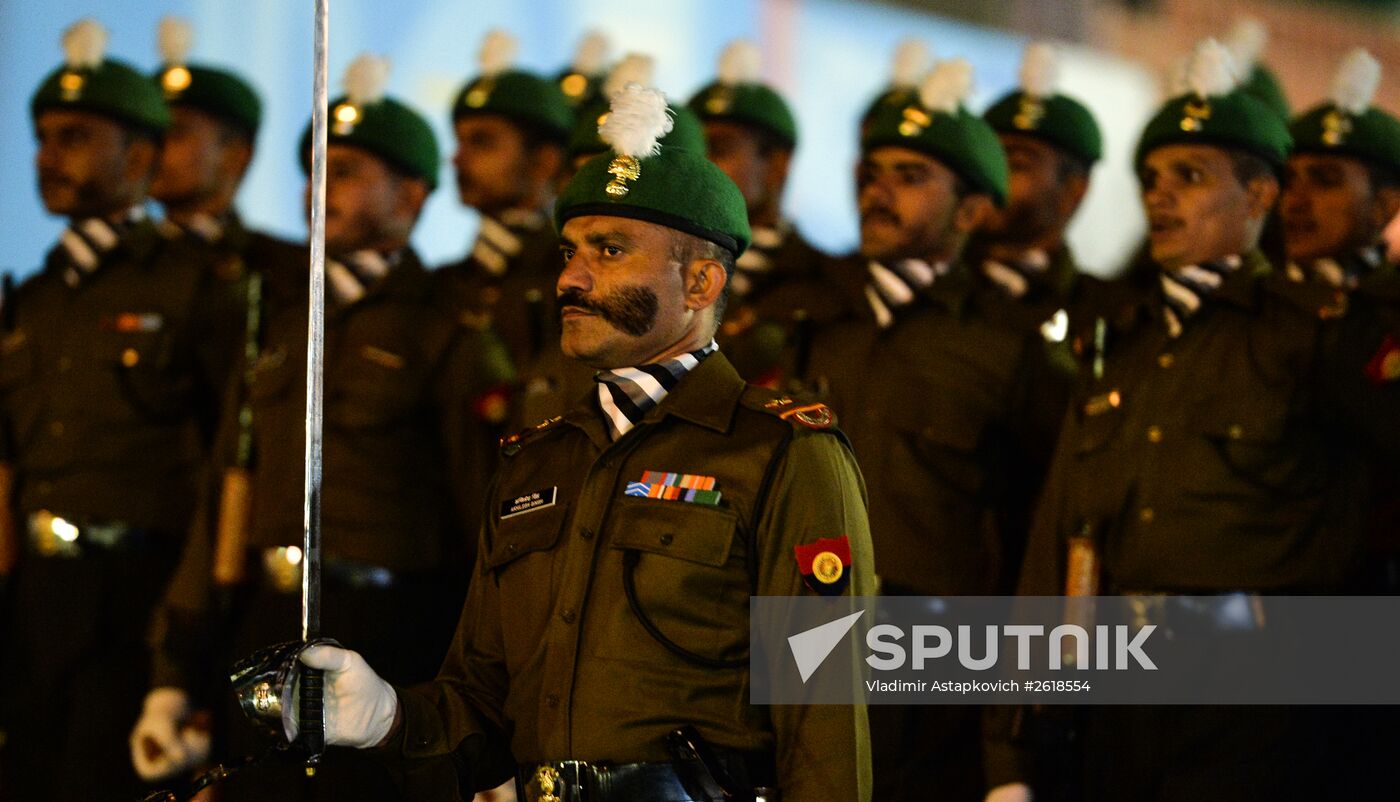 Moscow. Rehearsal for parade marking 70th anniversary of victory in the Great Patriotic War