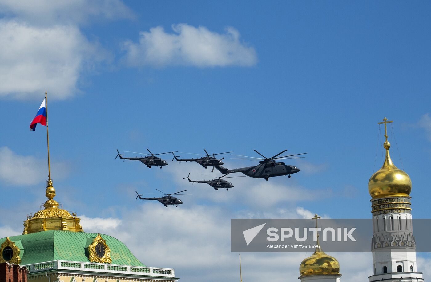 Rehearsal of military parade in Moscow to mark 70th anniversary of Victory in 1941-1945 Great Patriotic War