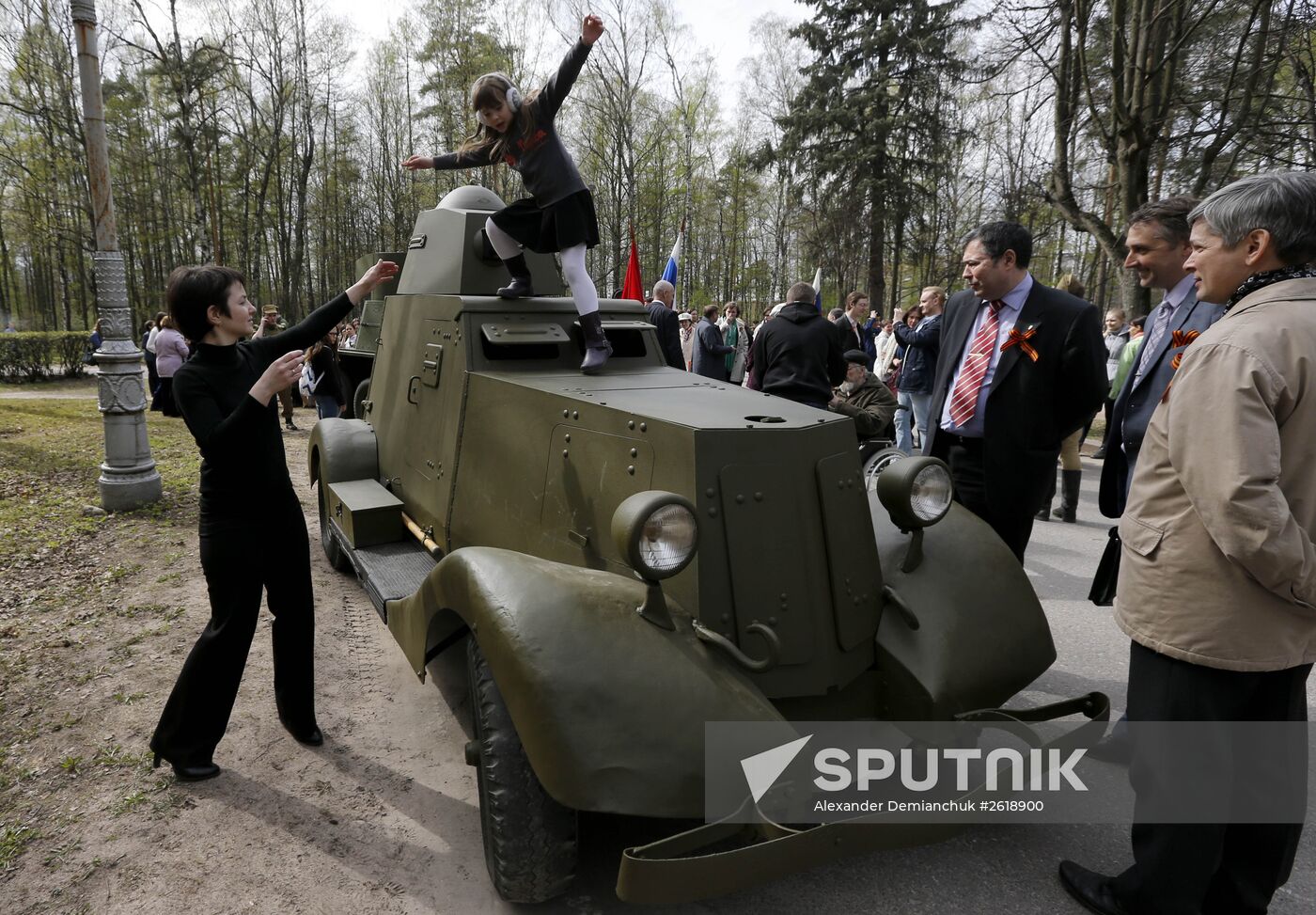 "Celebrating the Victory" patriotic action in St Petersburg